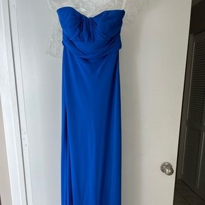 David’s bridal long chiffon bridesmaid dress